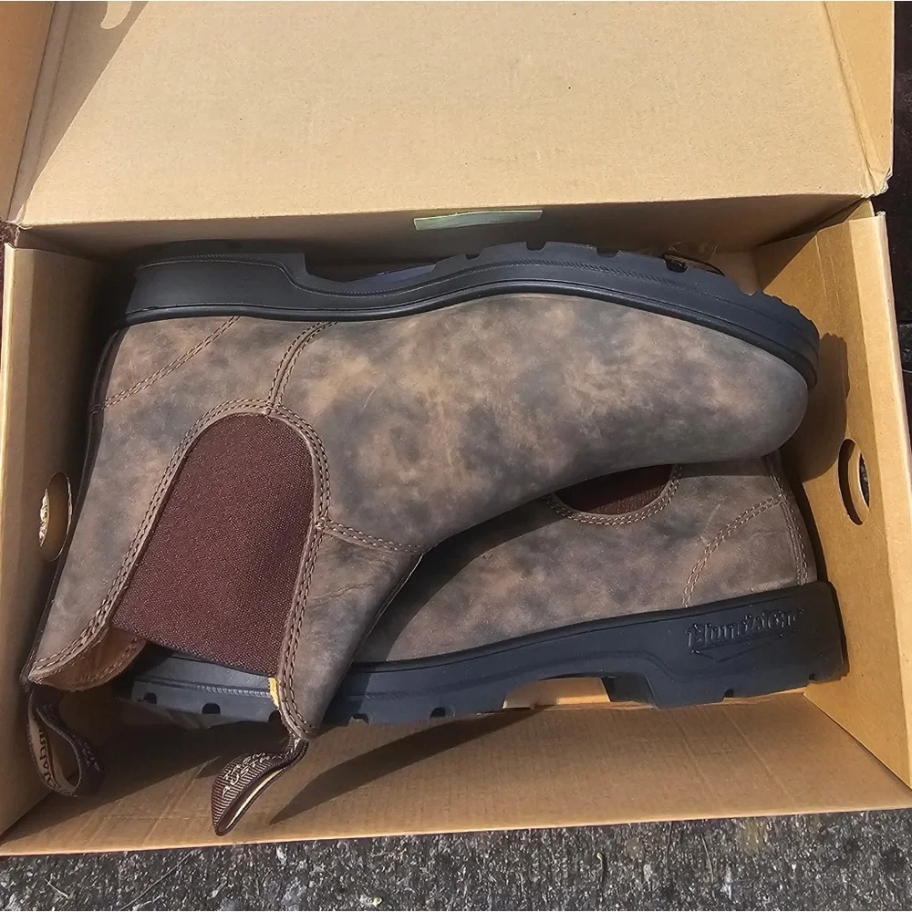 Blundstone 585 Classic Chelsea Boots Rustic Brown Men’s US 11.5 AU 10.5 NIB